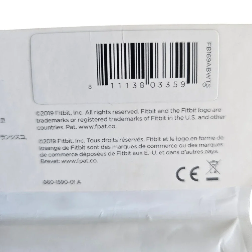 Fitbit OEM White Inspire‎ HR Accessory Band Silicone Strap Unisex Small Fitness
